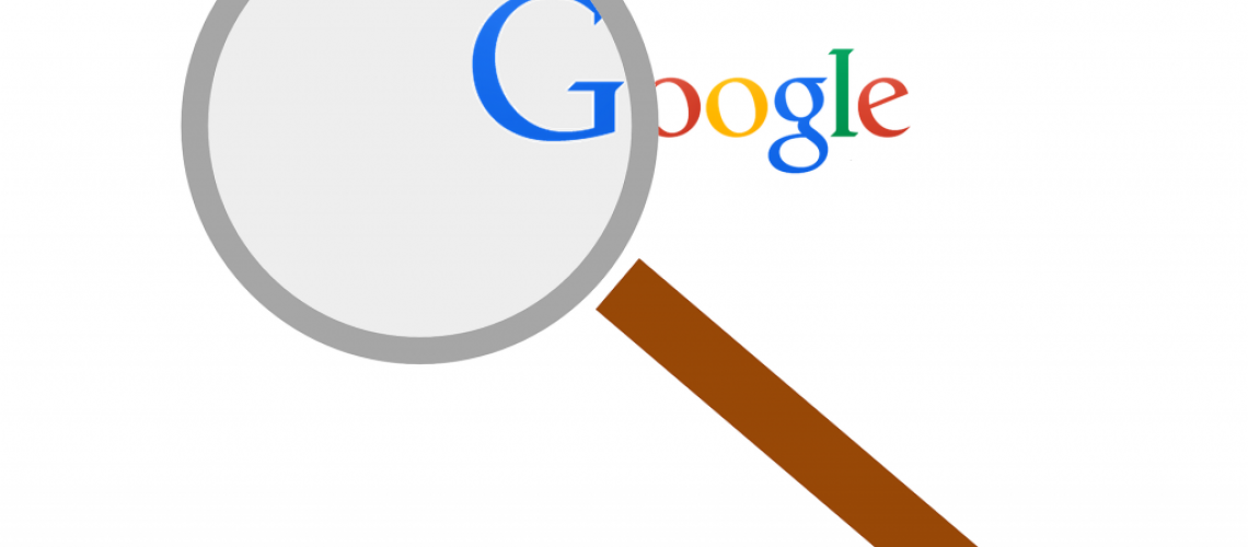 Google logó nagyítóval keresőoptimalizálás